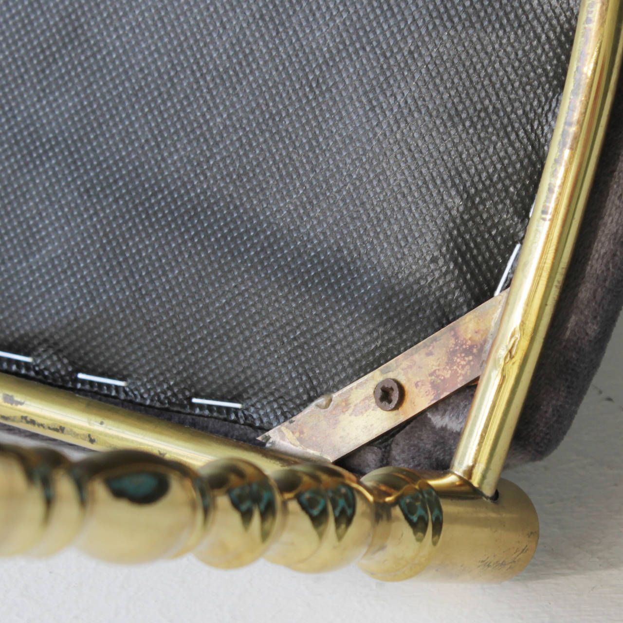 photo for sale Pair Of Brass Italian Chiavari Chairs