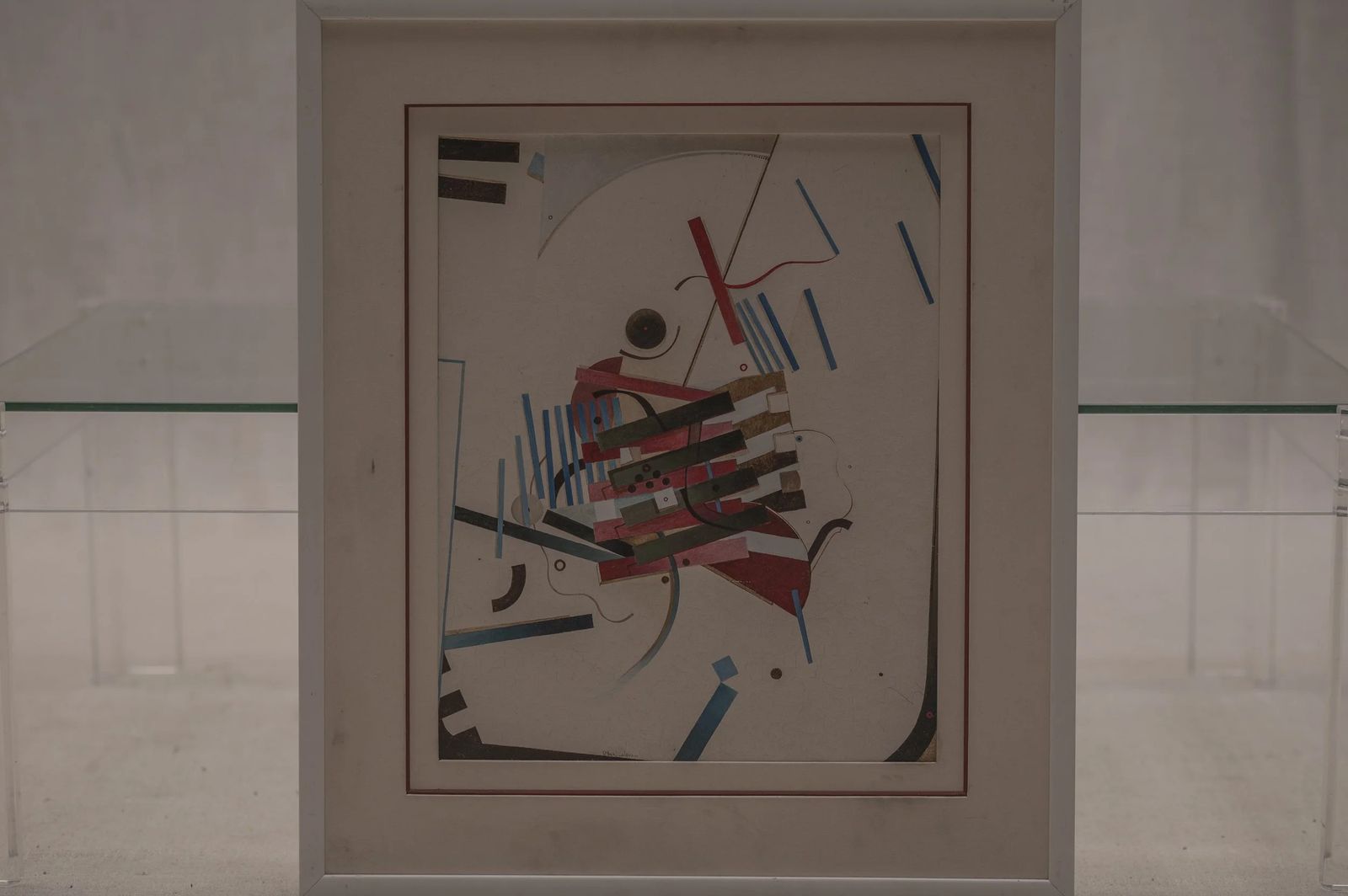 Abstract Painting By G. Laloux, 20th Century photo furniture