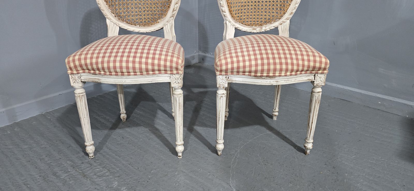 Pair French Bergere Side Chairs photo Furniture