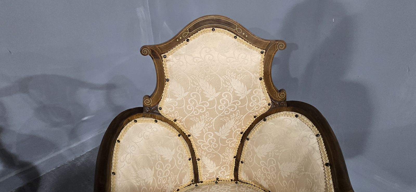 Pair Mahogany Art Noveau Side Chairs photo vintage
