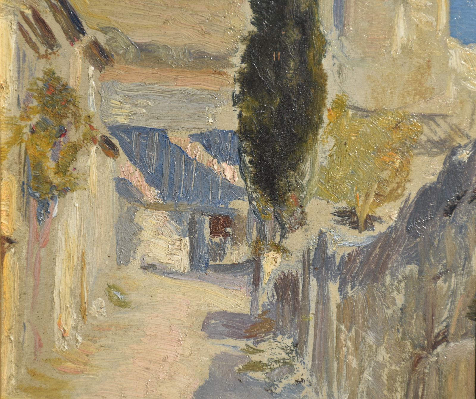 Jean Chorel, Street View Of Villeneuve Lès Avignon With The Fort Saint André (1919) photo Art