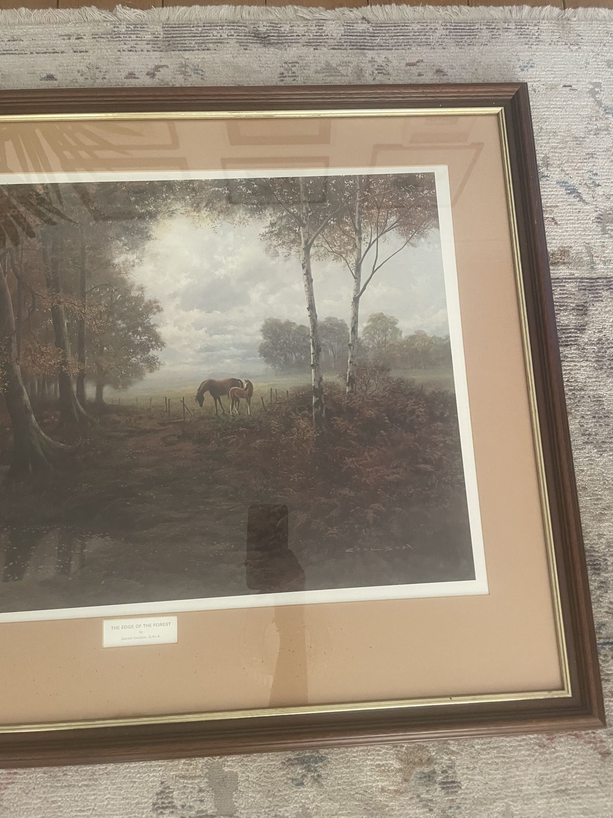 Signed Framed Print By Gerald Coulson The Edge Of The Forest photo furniture