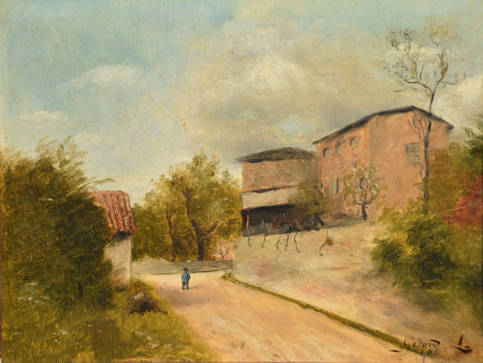 photo for sale L. Guérard, Village In The Beaujolais (1889)