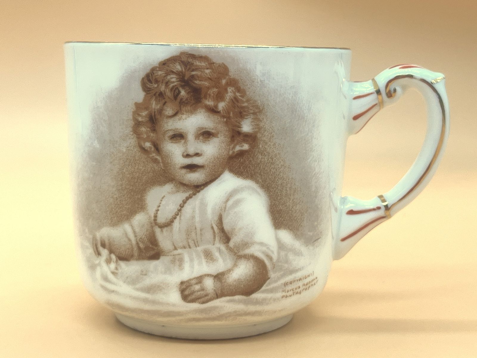 Antique Paragon China H.R.H. Queen Elizabeth 11 Birth On 21/4/26 'Our Empire's Little Princess' Tea Cup & Saucer. photo for sale