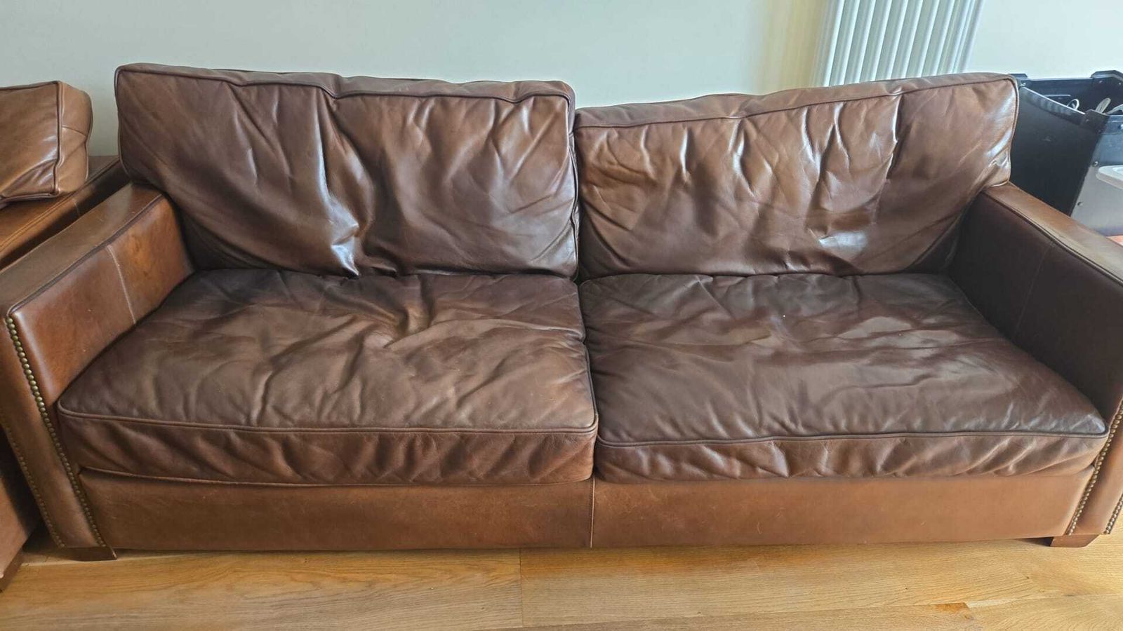 Timothy Oulton Sofas  1 X 4 Seater 1 X 3 Seater photo vintage