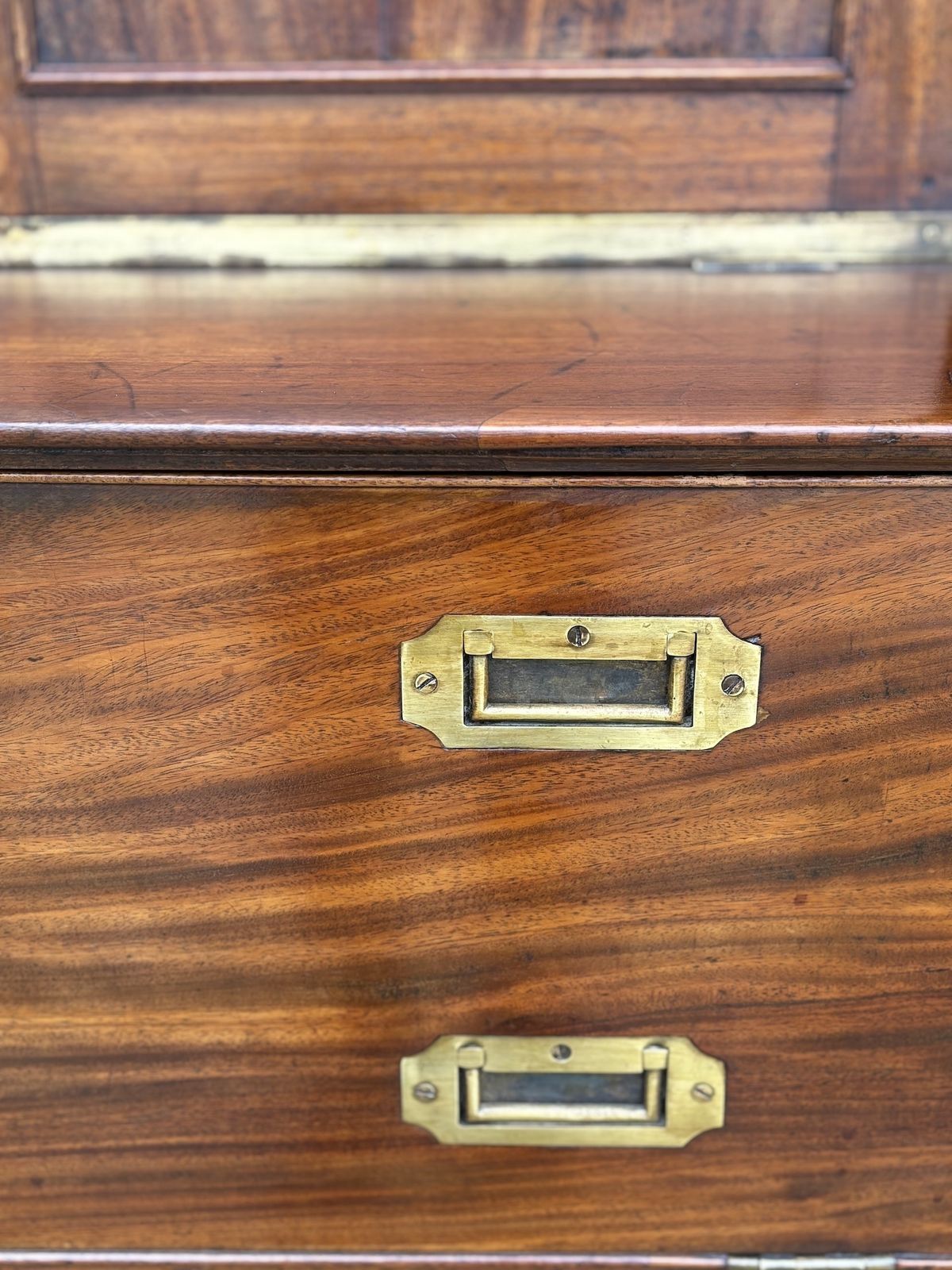 19th Century Victorian Period Mahogany Military Cabinet photo Furniture