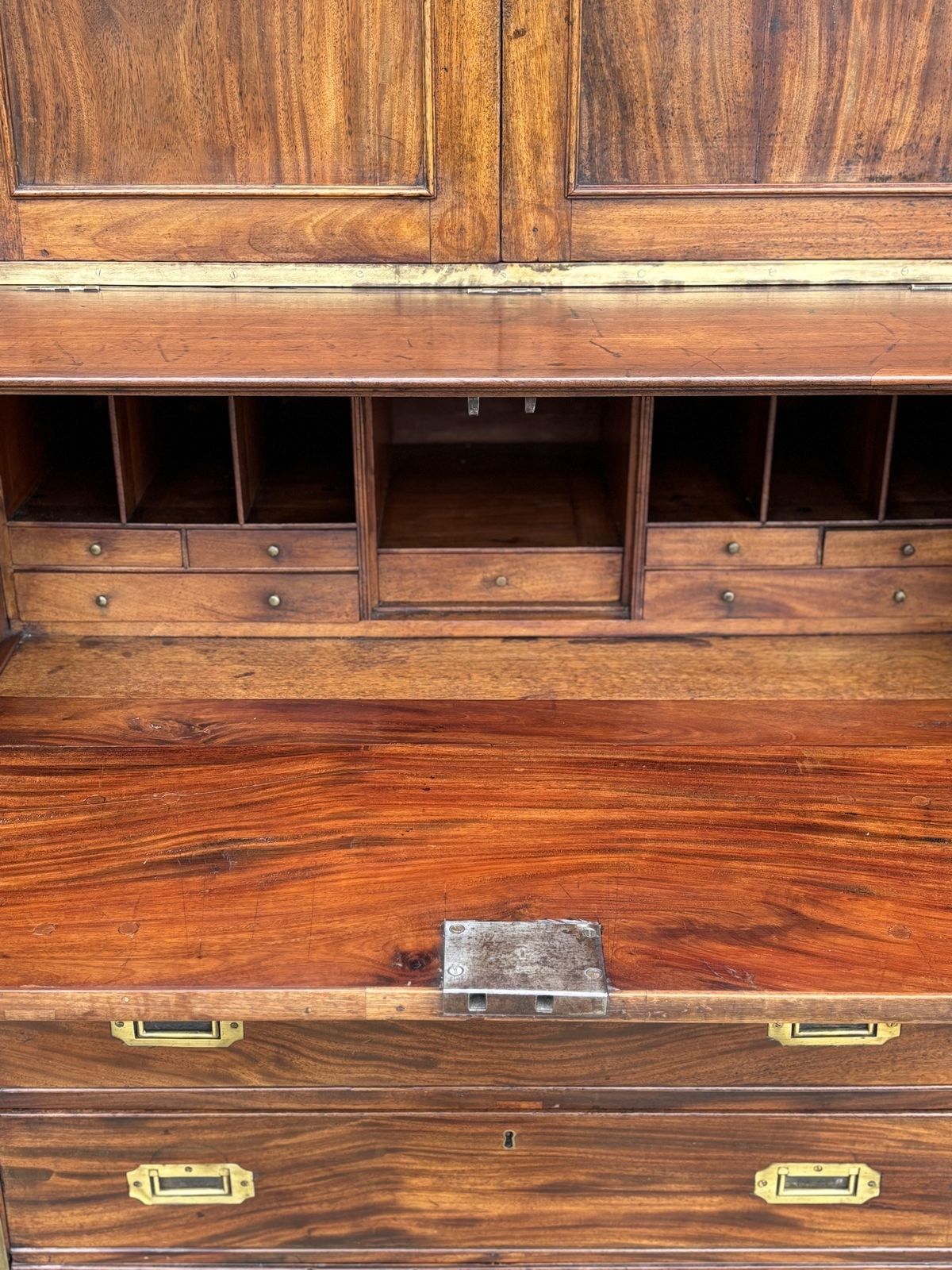 19th Century Victorian Period Mahogany Military Cabinet photo vinterior