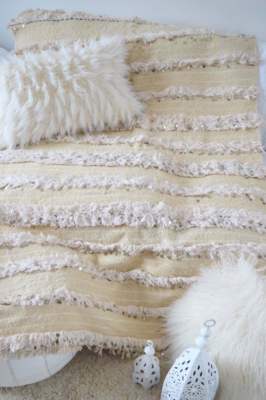 Vintage Moroccan Wedding Blanket Throw photo furniture