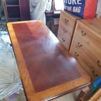 Dining Table & Chairs £100, Bookcase £35 And Tv Unit £35. Coffee £30   Very Good Condition photo for sale