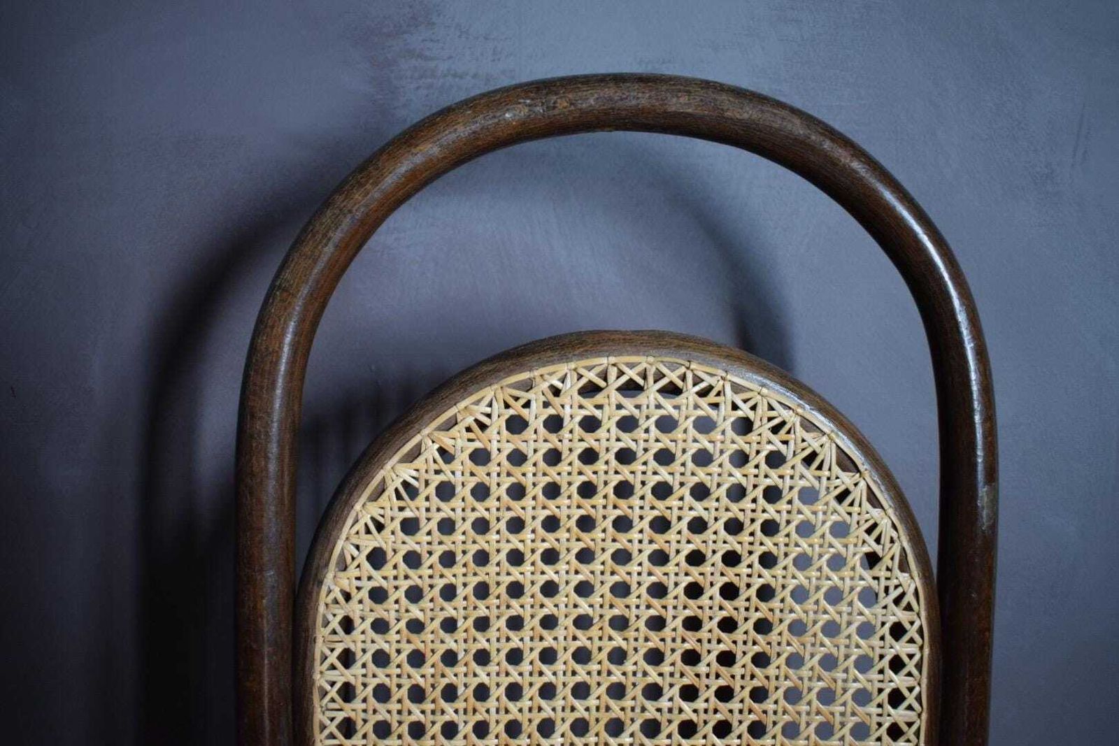 Vintage Pair Of Thonet Style Bentwood And Cane Chairs photo vinterior