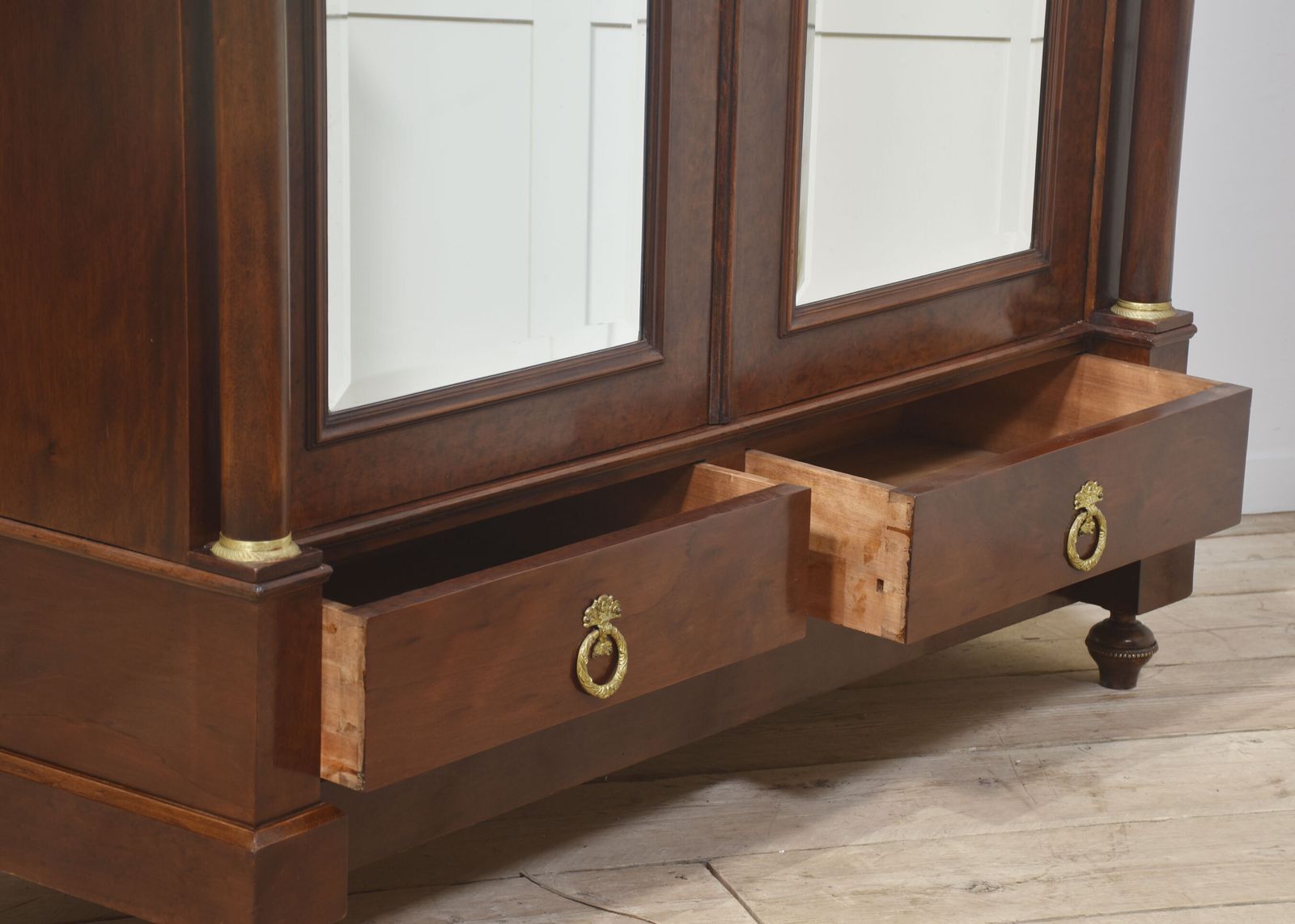 Empire Style Mahogany Two Door Wardrobe photo 3474.0
