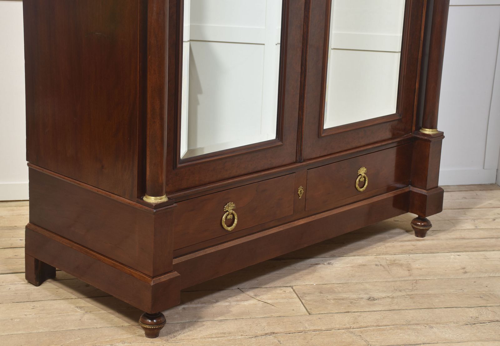 photo furniture Empire Style Mahogany Two Door Wardrobe