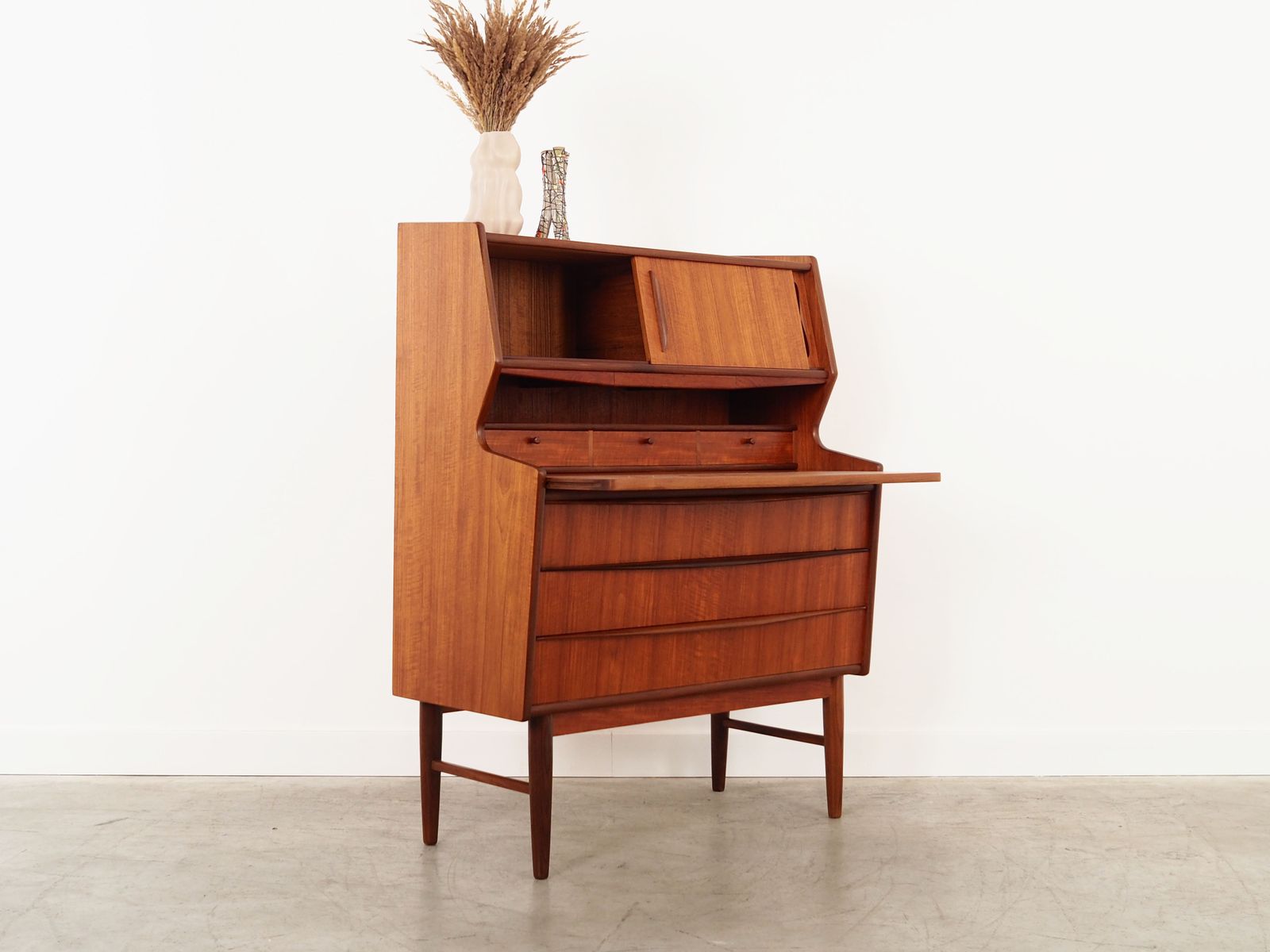 Teak Secretary, Danish Design, 1970s, Production: Denmark photo vintage