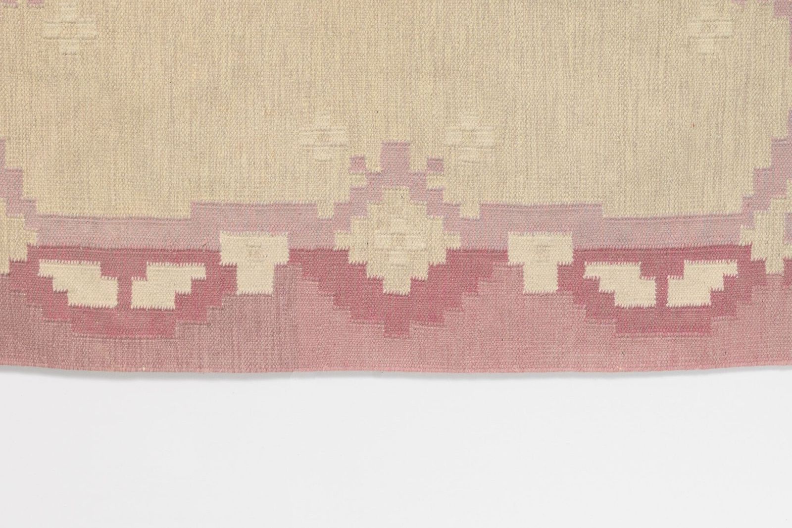 Mid Century Swedish Kilim Signed C photo 1080.0