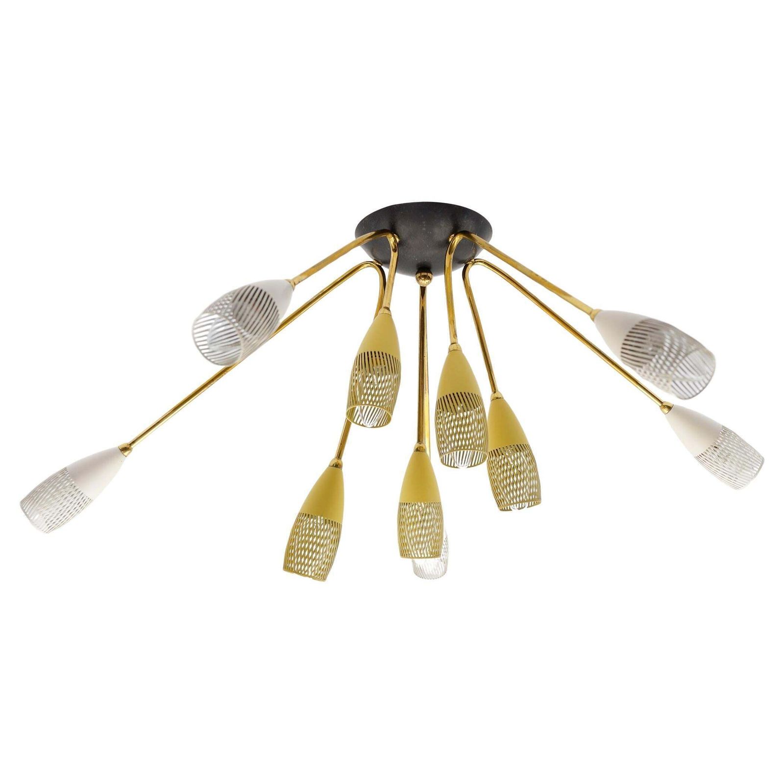 Sputnik Wall Or Ceiling Lamp In The Manner Of Arteluce, Italy, 1950s