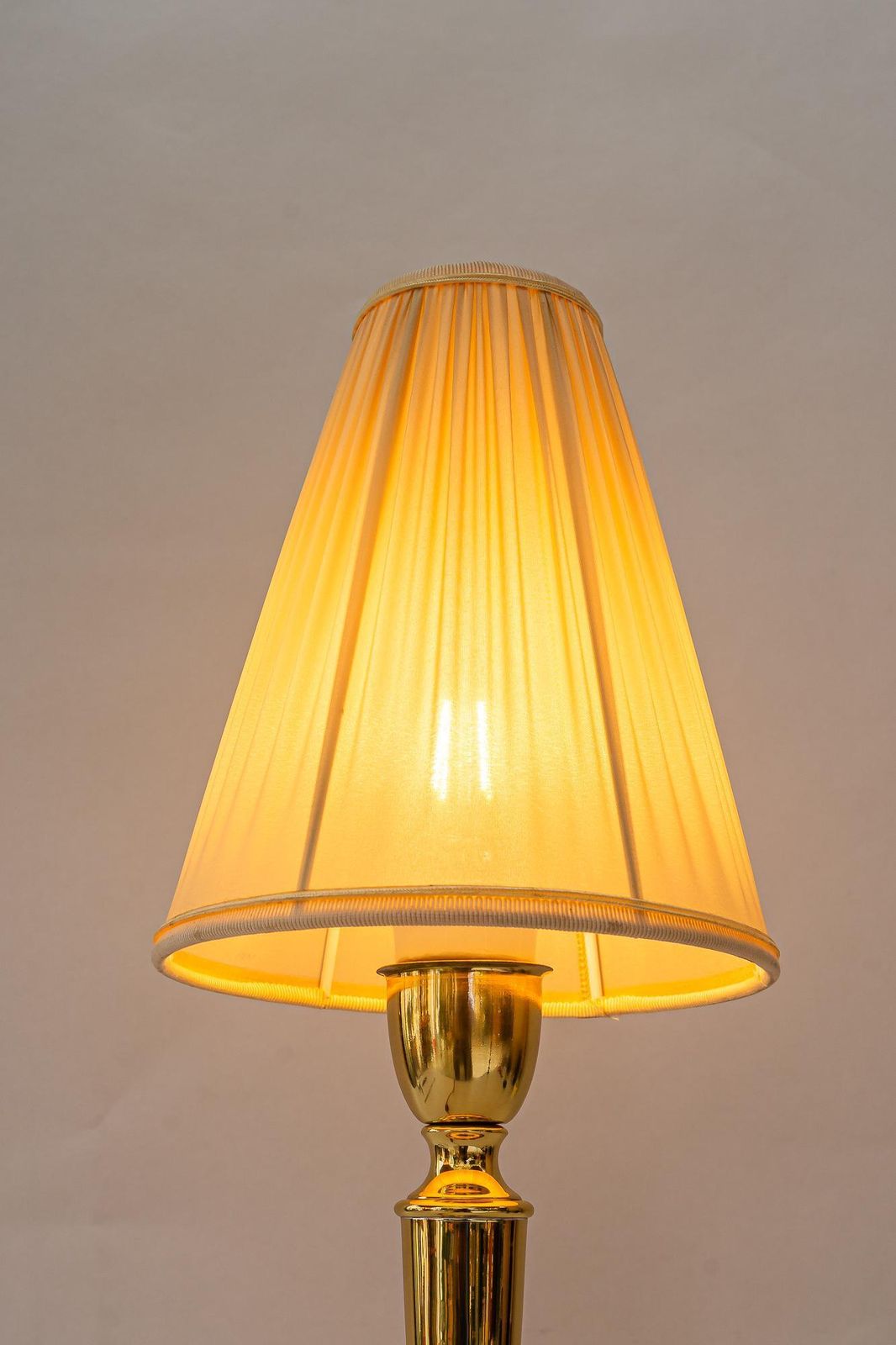 photo vinterior Art Deco Table Lamp With Fabric Shade Vienna Around 1920s
