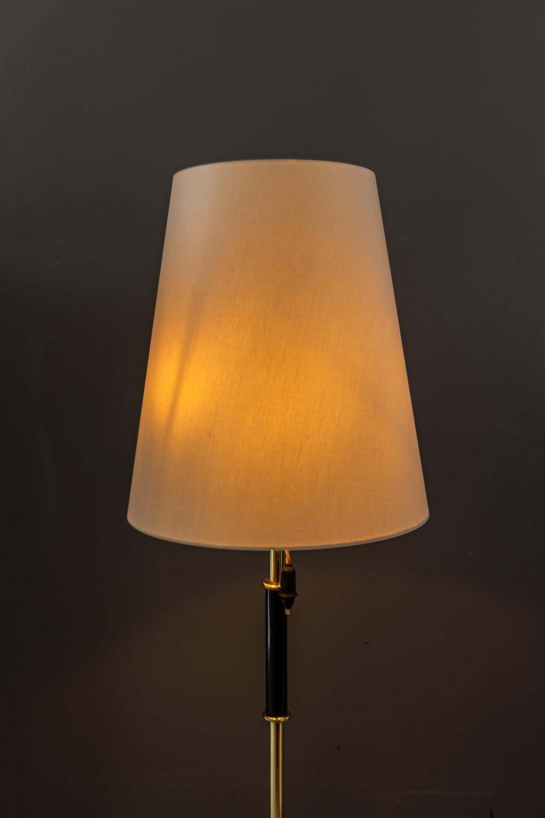 photo furniture Rupert Nikoll Floor Lamp With Fabric Shade Vienna Around 1950s