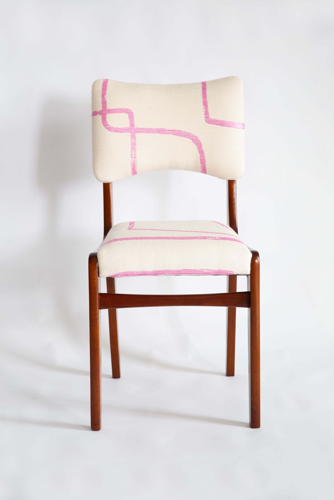 photo furniture Mid Century Fauteuil, Promenade Kafkaïenne Jacquard, Rajmund Halas, Polen, Jaren 1960