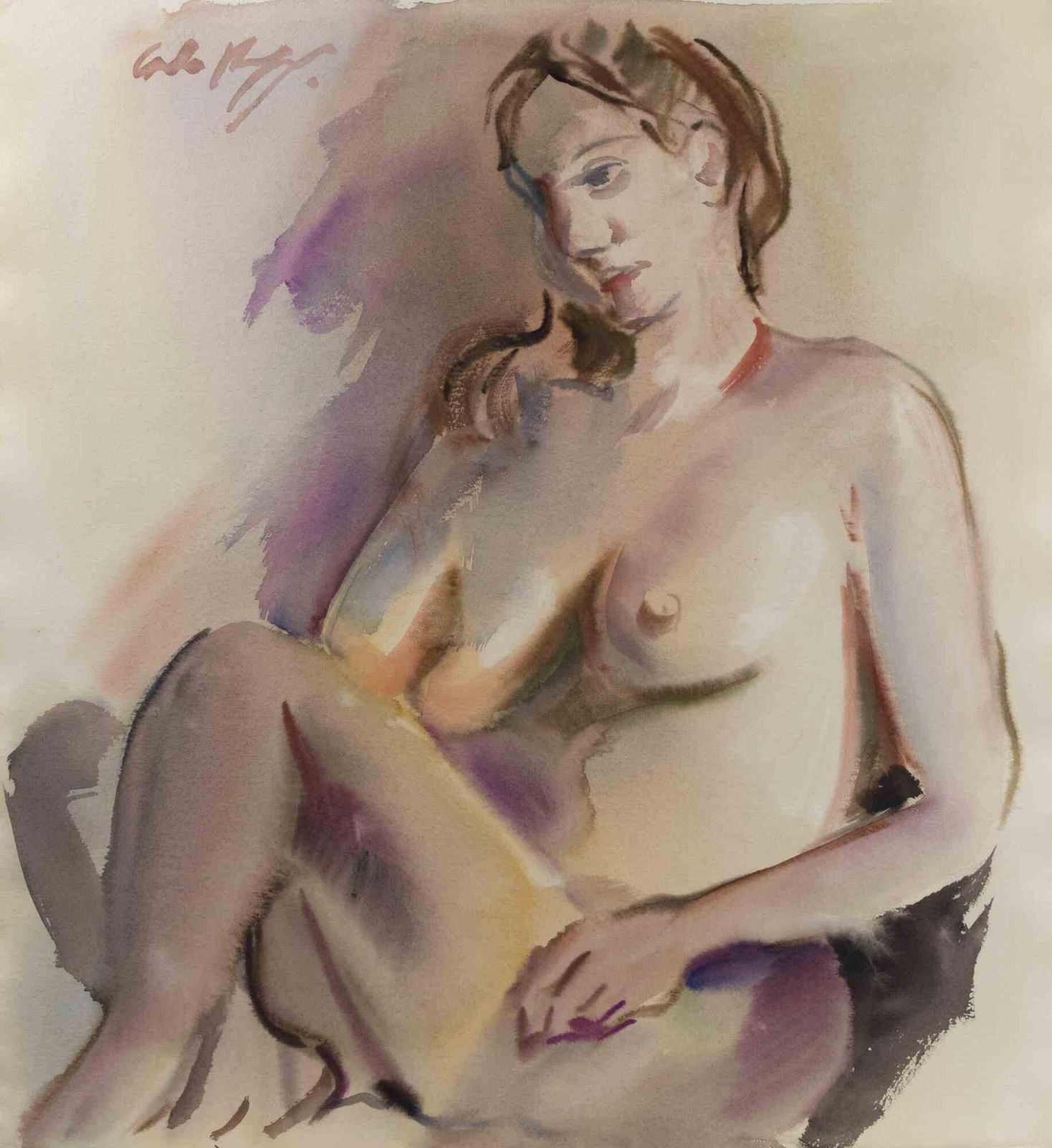 Carlo Ravagnannude   Drawing By Carlo Ravagnan   1960s1960s