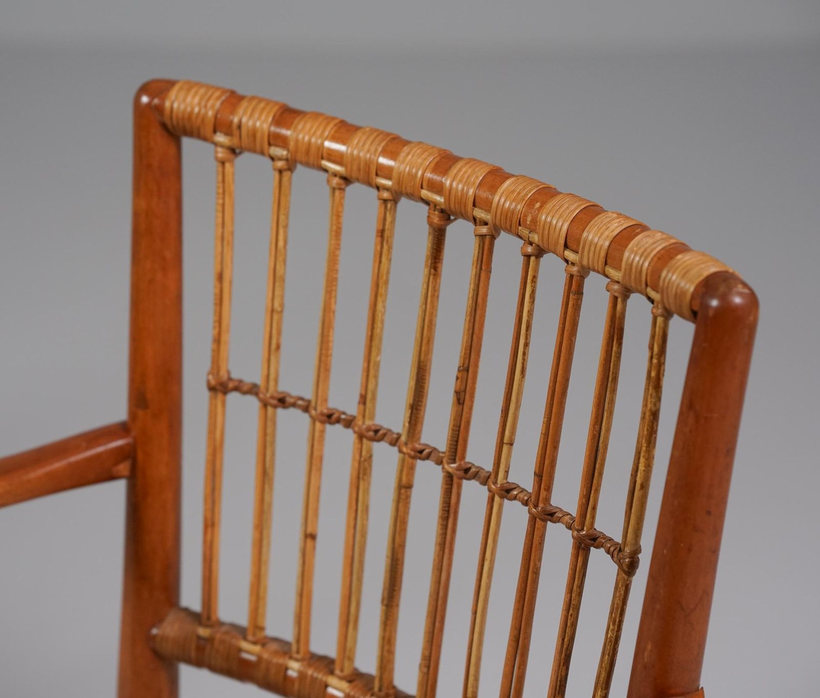 Pair Of Armchairs In Style Of Josef Franck, Finland, 1940s photo vinterior