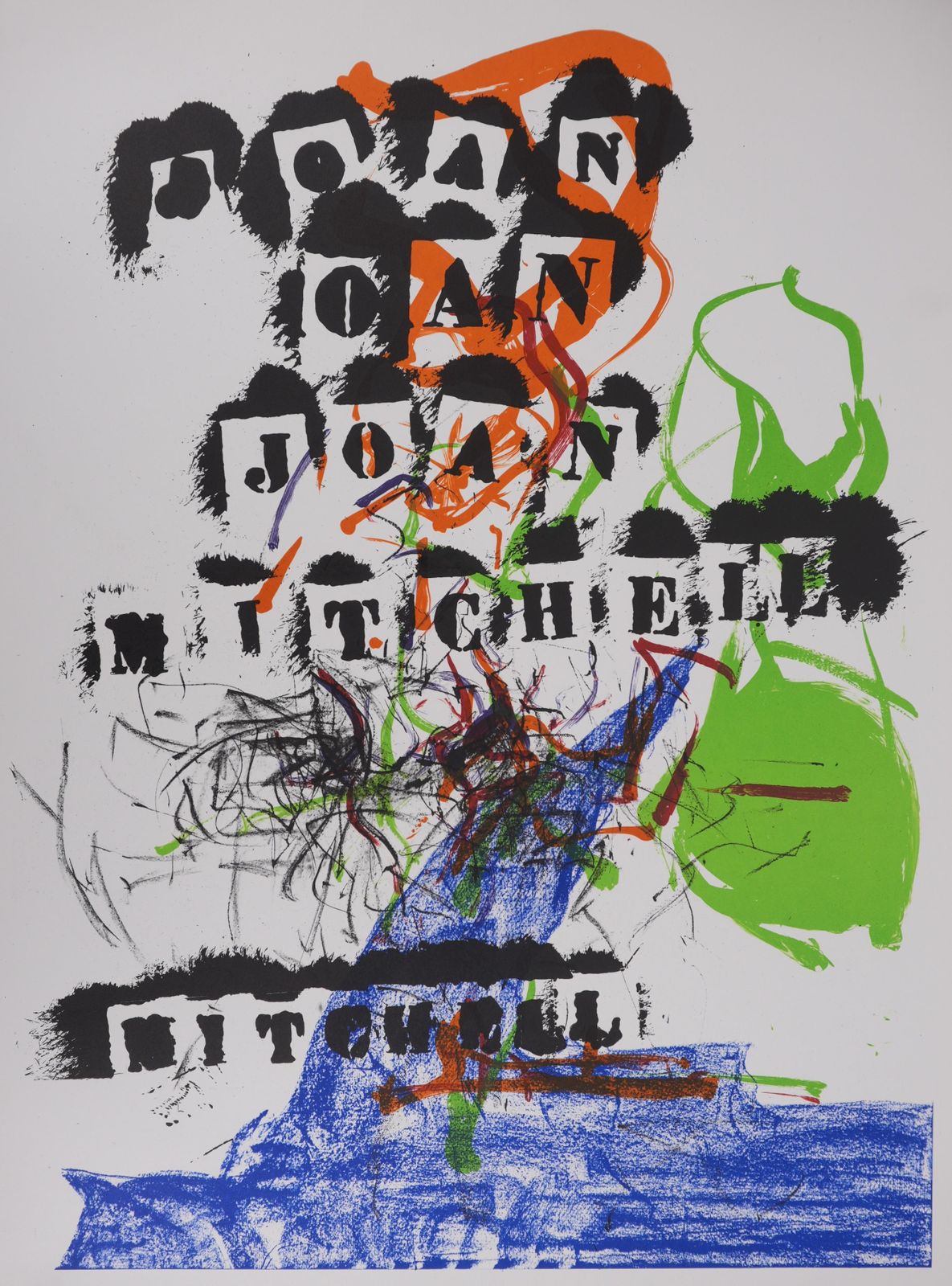 Joan Mitchellabstract Tree And Stamps   Original Lithograh (Fournier 1969)1969 photo furniture