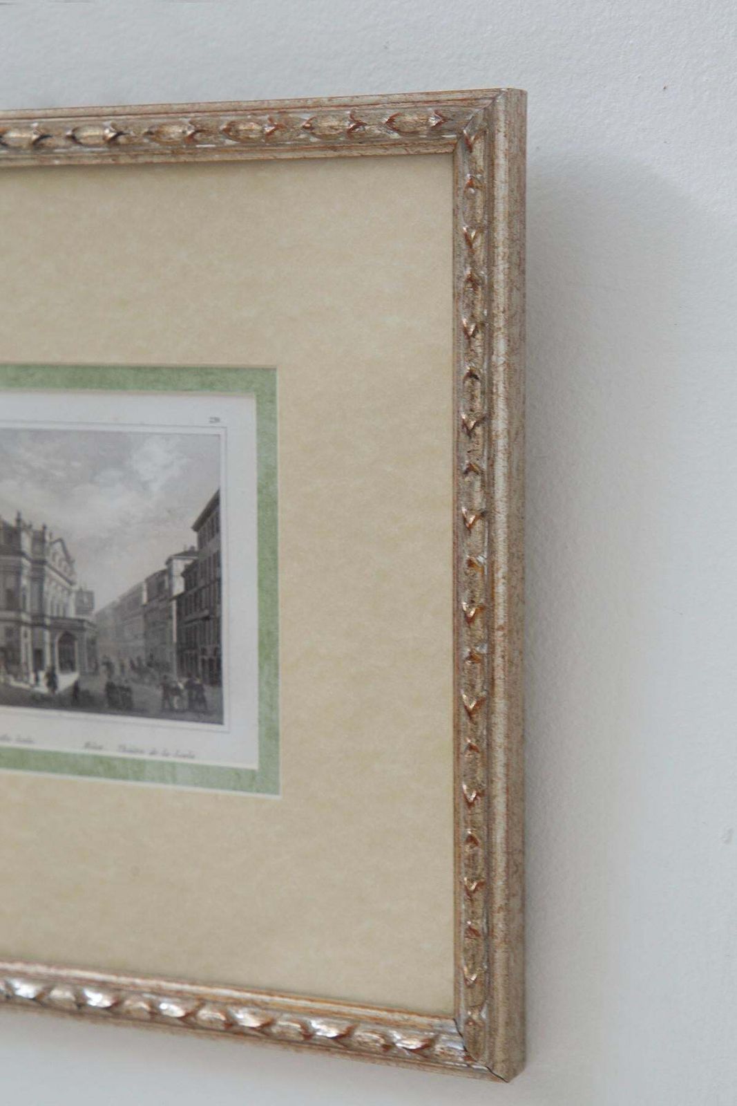 Antique Woodcut (Xylography) Depicting The Teatro Della Scala In Milan photo vinterior