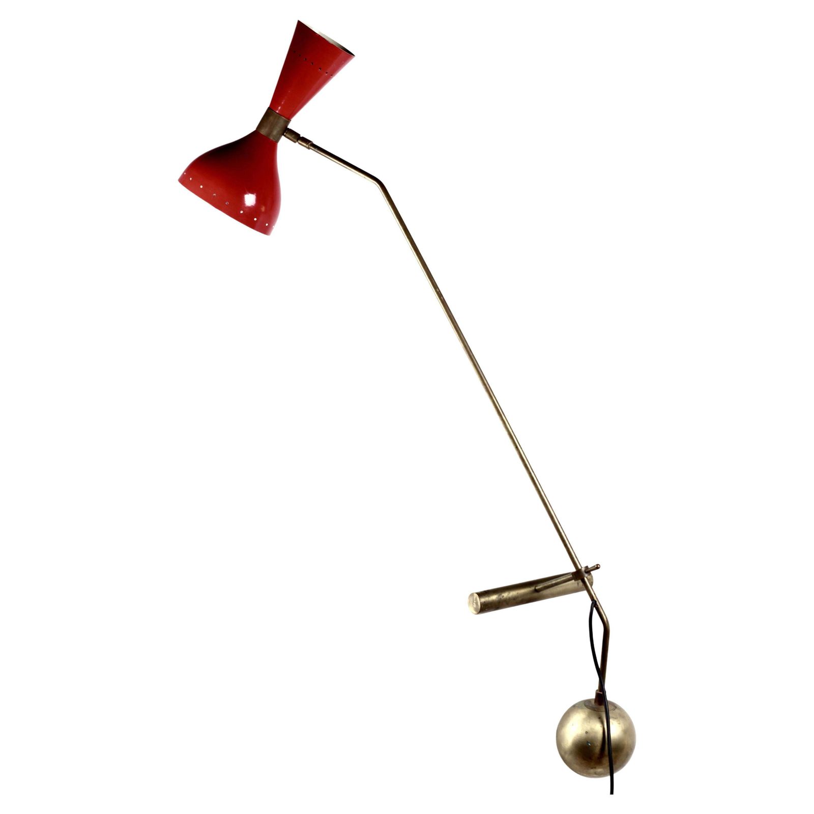 Italian Stilnovo Style Counterweight Desk Lamp, Liguria, 1950s