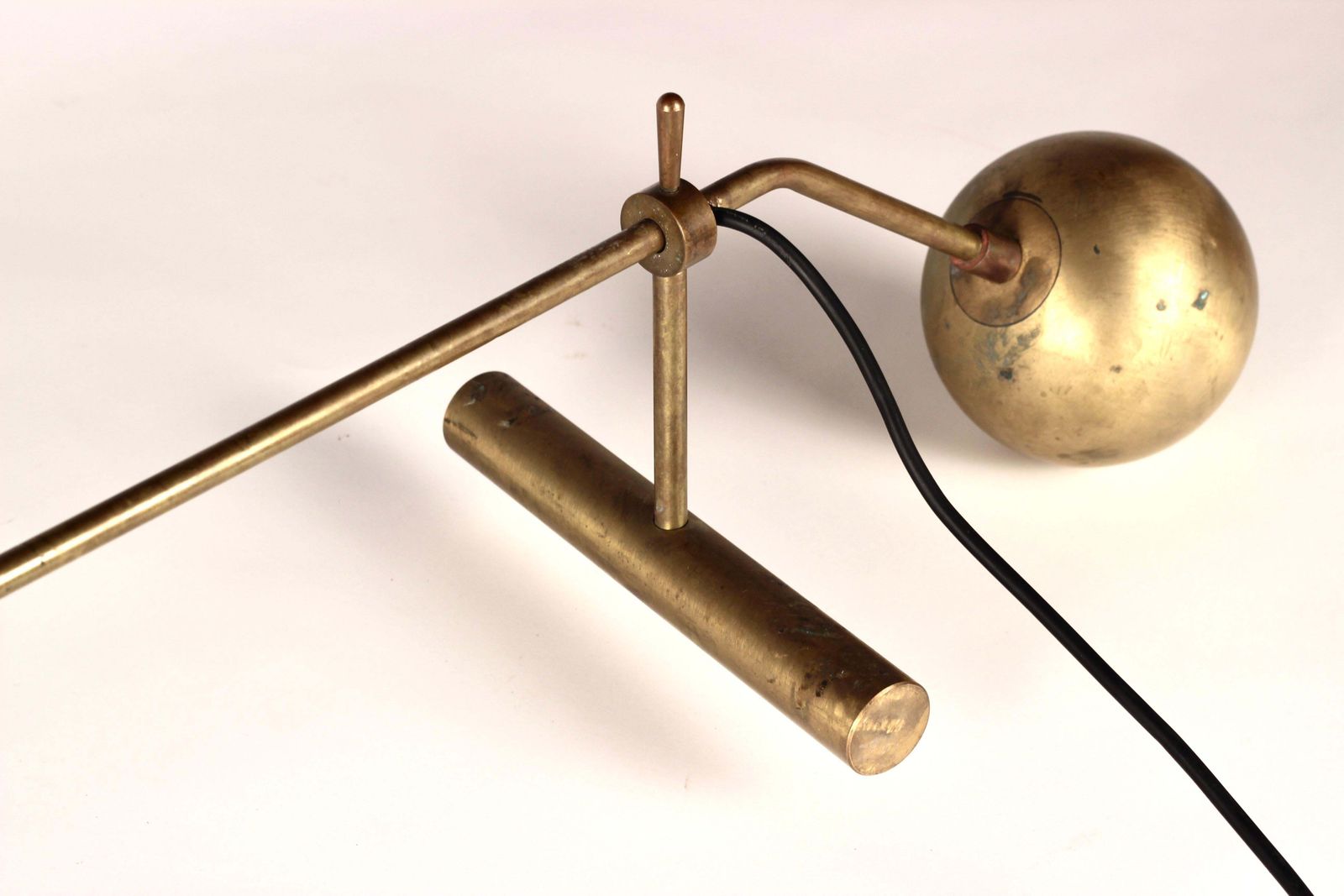 photo for sale Italian Stilnovo Style Counterweight Desk Lamp, Liguria, 1950s