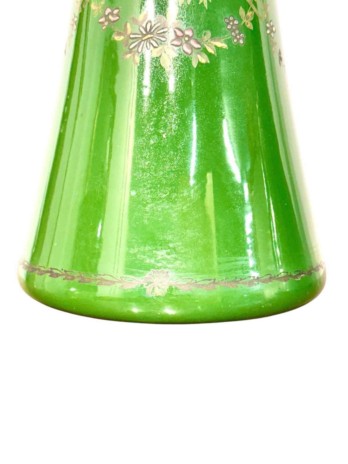 Rare Impressive Pair Of Green Faience Vases By Longchamp, France, 1876 photo vinterior