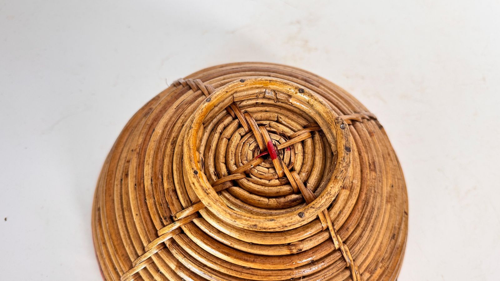 1970s French Wicker And Brass Fruit Basket – French Riviera Style photo 476.0