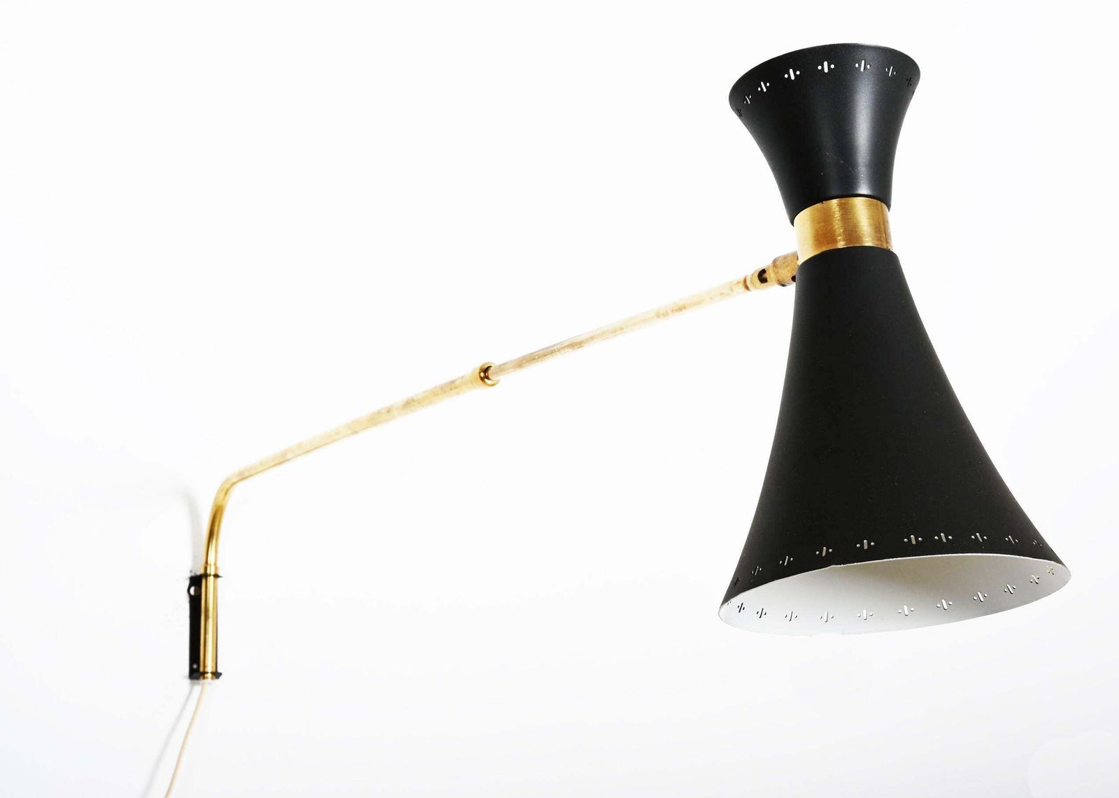 Brass Swivel Mounted Wall Lamp By Ewa photo buy
