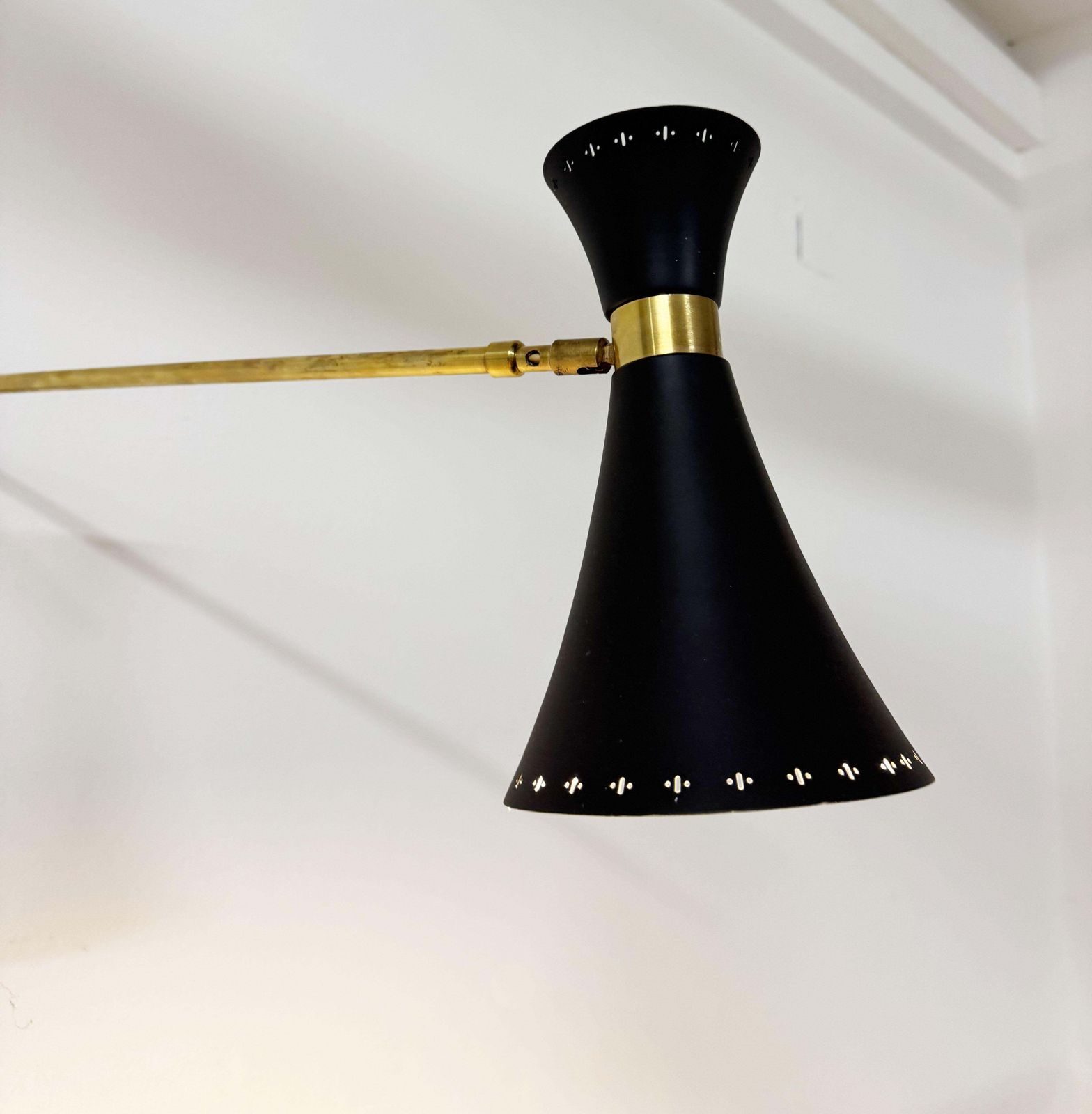 735.0 Brass Swivel Mounted Wall Lamp By Ewa photo