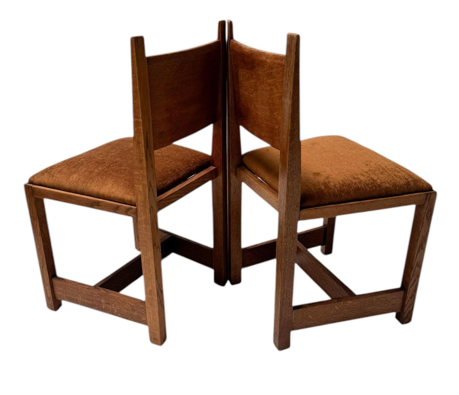 Furniture Two Art Deco Modernist Side Chairs By Hendrik Wouda For Pander, 1924 photo