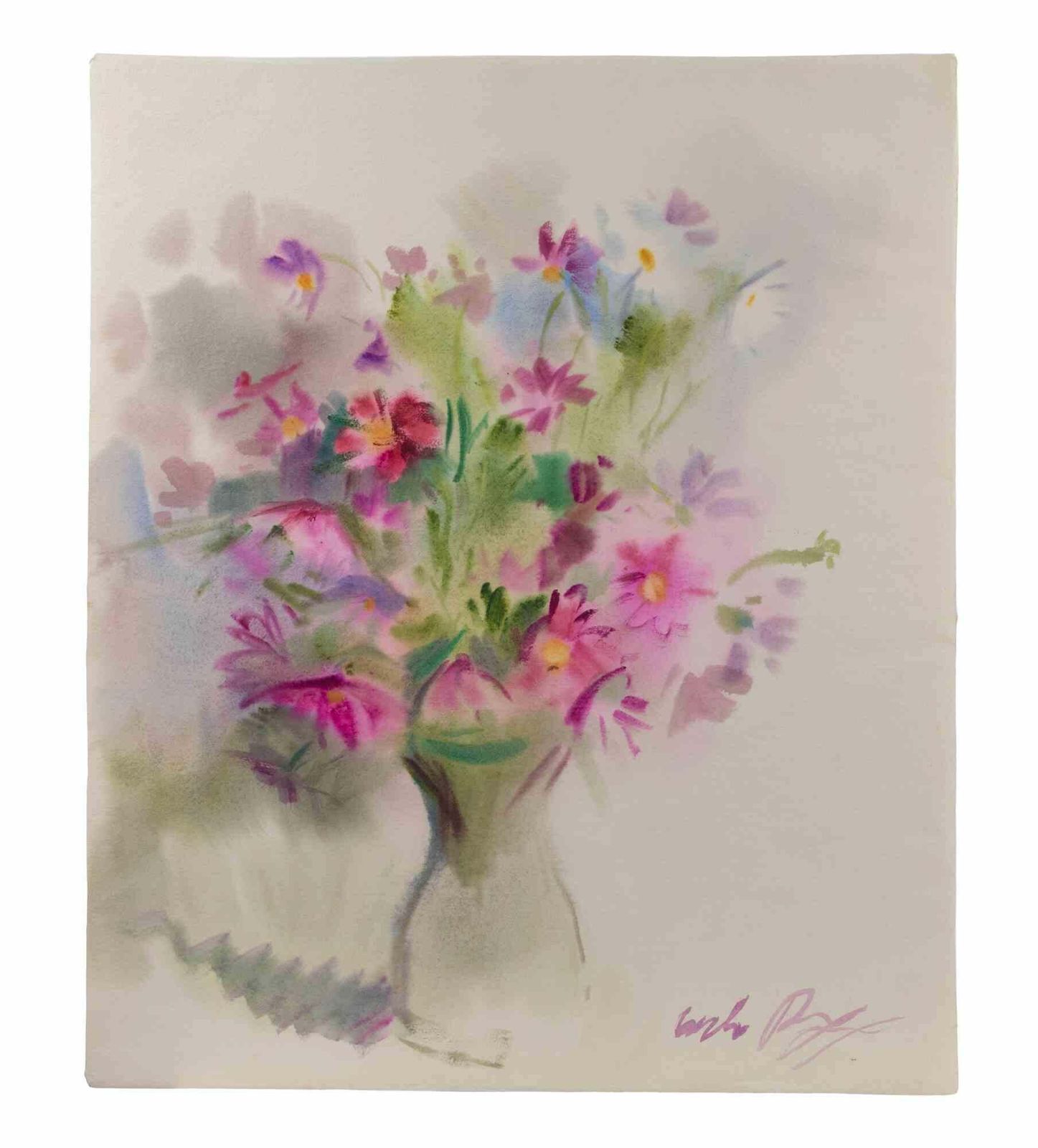 Carlo Ravagnanflowers   Drawing By Carlo Ravagnan   19731973