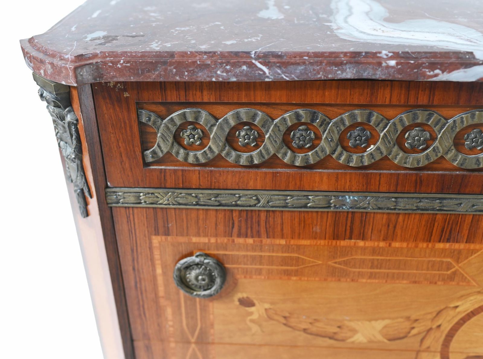 Antique Swedish Commode Inlay Chest Of Drawers 1920 photo 1200.0
