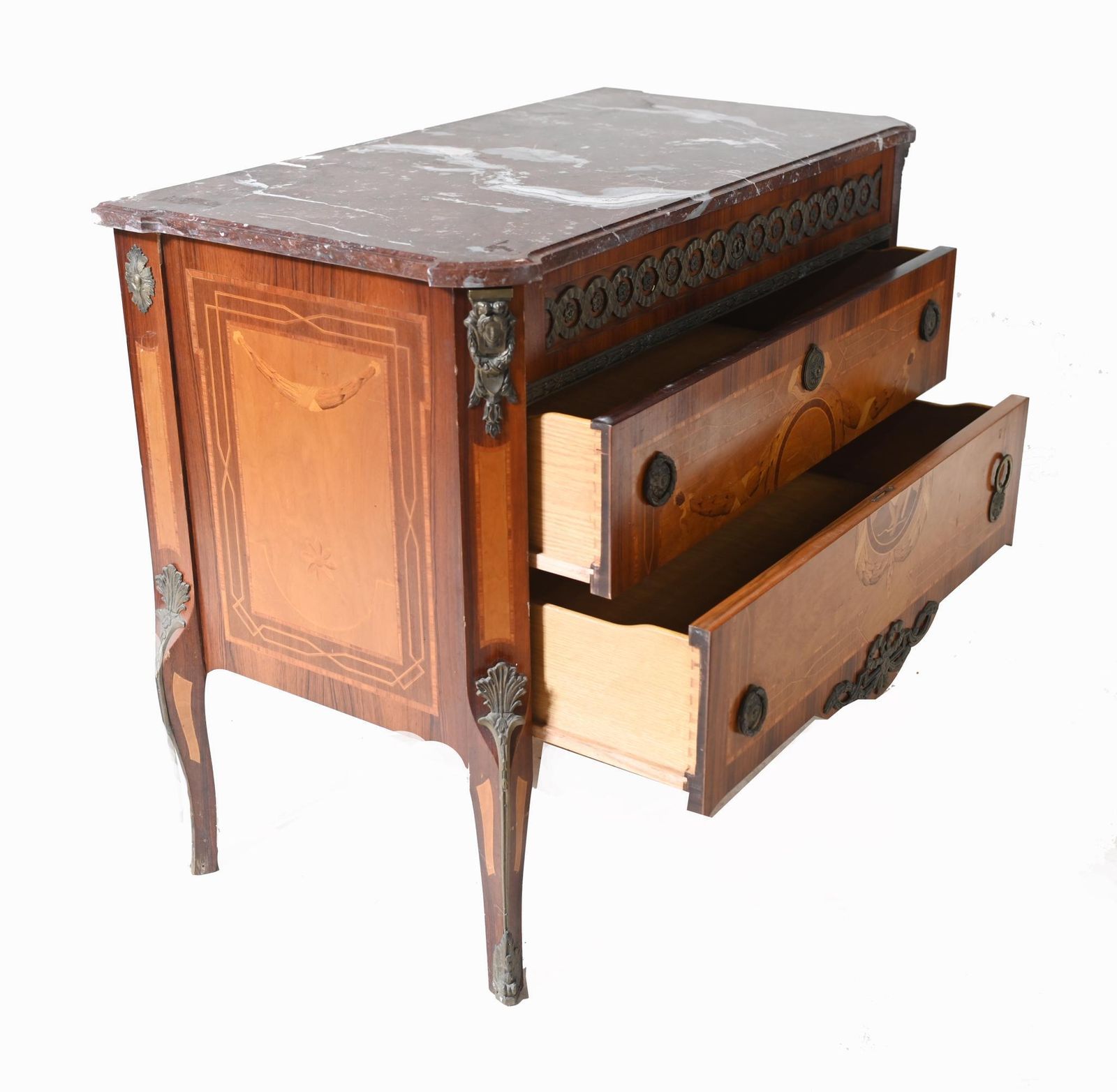 Antique Swedish Commode Inlay Chest Of Drawers 1920 photo buy