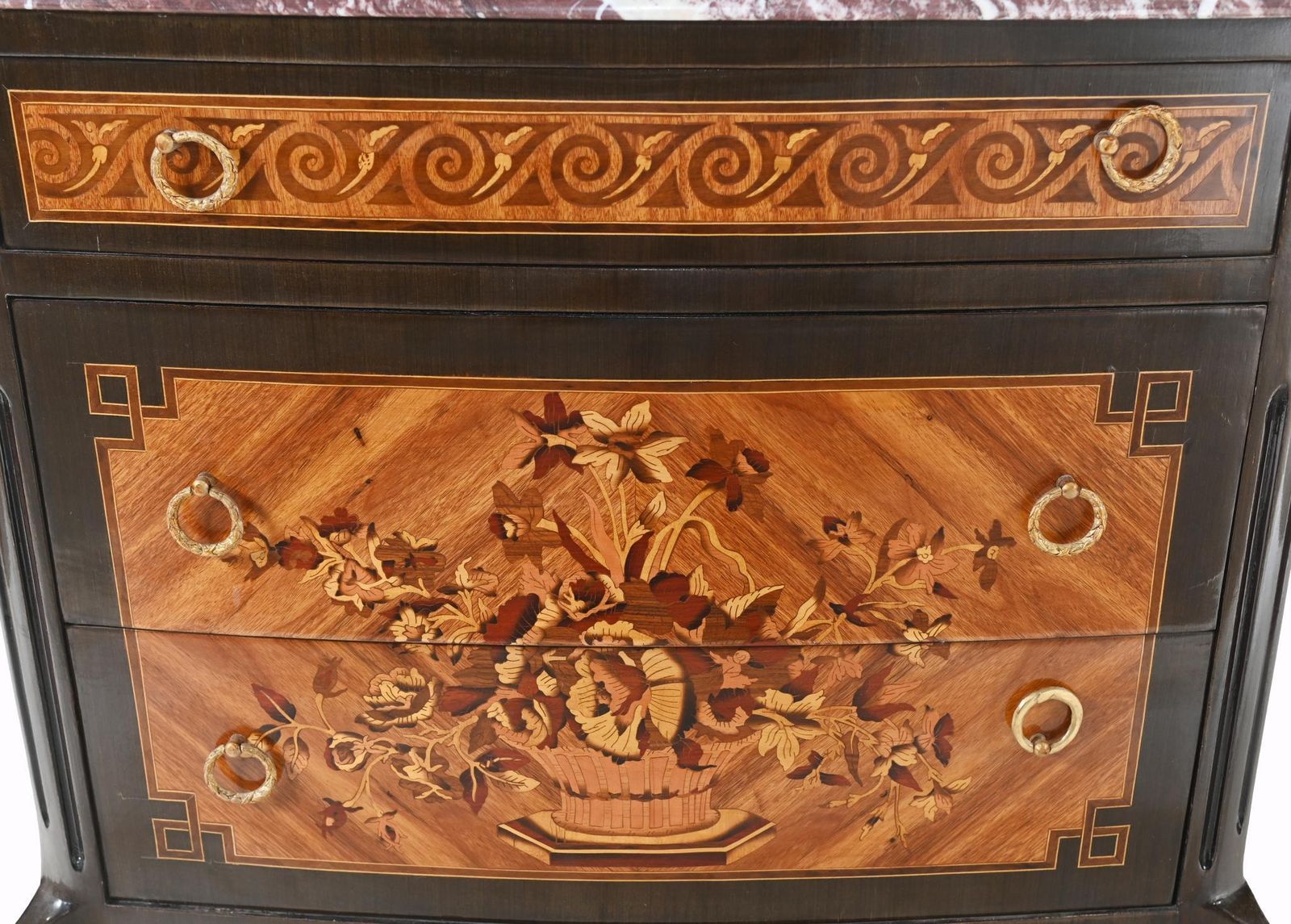 French Commode Louis XVI Chest Drawers Inlaid photo furniture