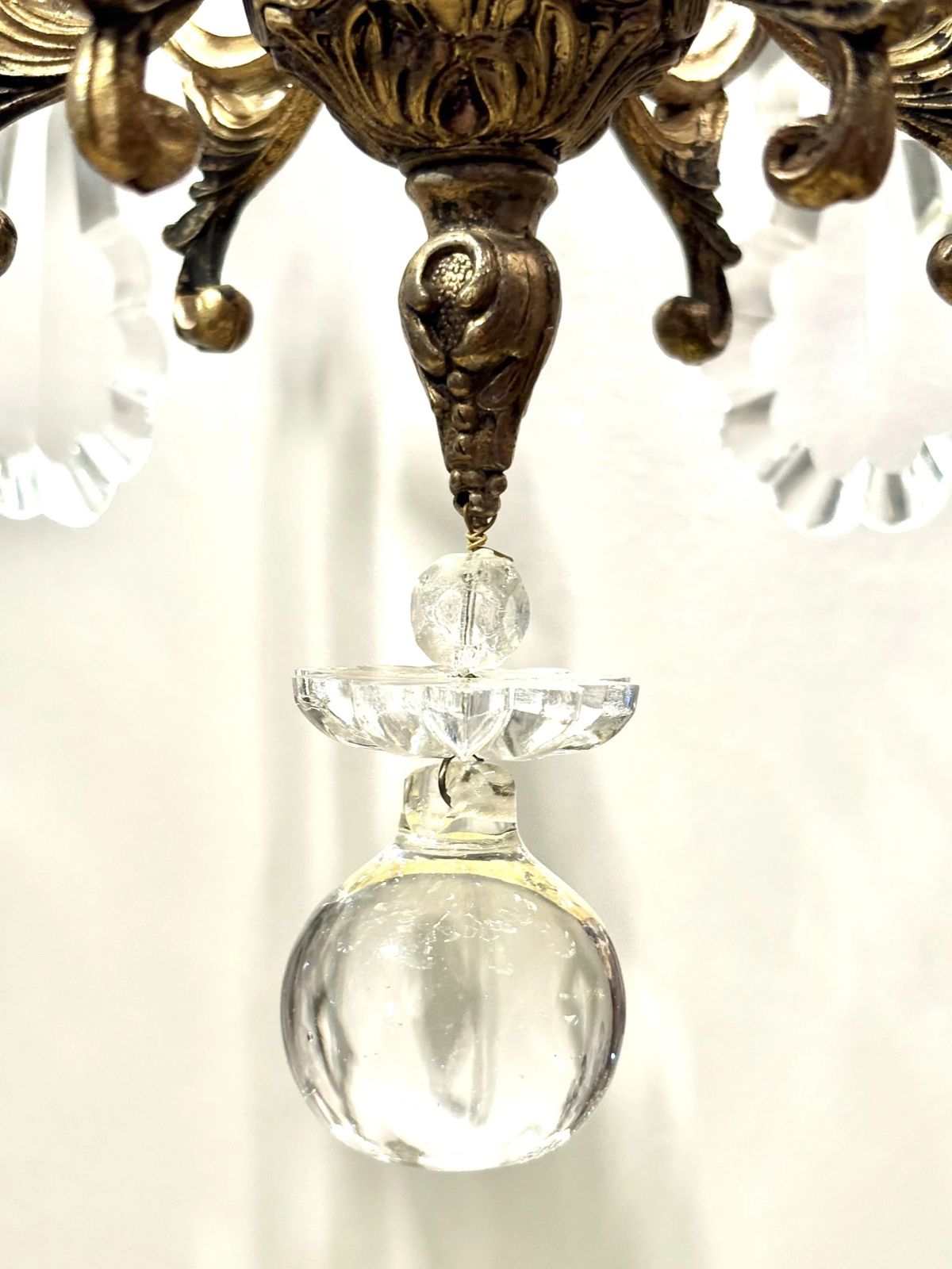 Lighting Italian Florentine "Birdcage" Crystal Chandelier photo