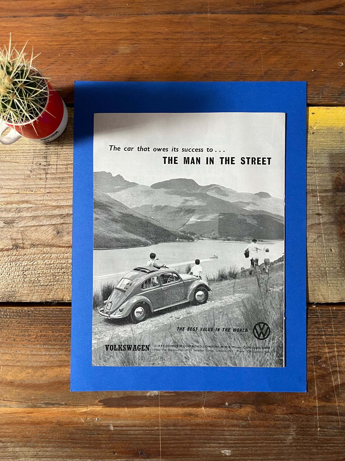 Vintage Vw Volkswagen Advertising Print   1960s