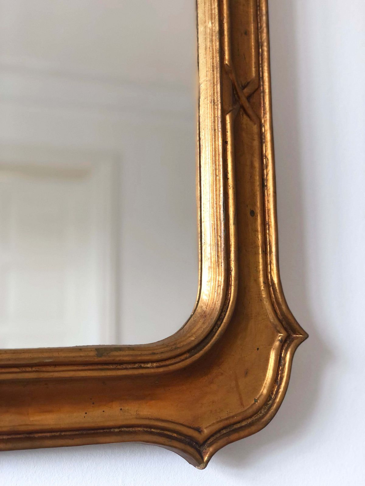 Large Vintage Giltwood Wall Mirror – Napoleon III Style, Belgium, 1970s photo for sale