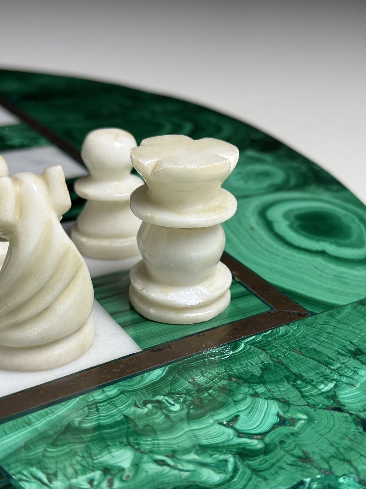 1250.0 Malachite Chess Set 1960 Congo photo