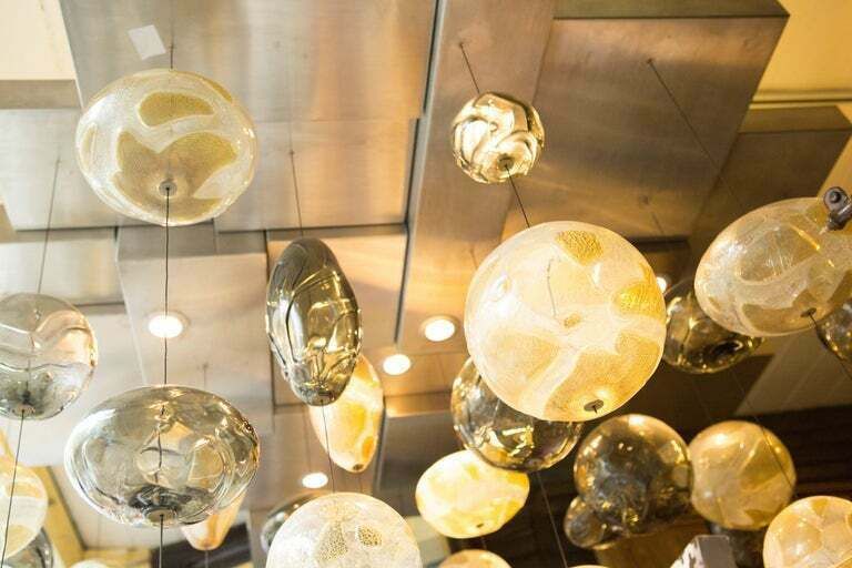 photo for sale Exquisite Handblown Glass Chandelier Light Installation By Ken Gangbar