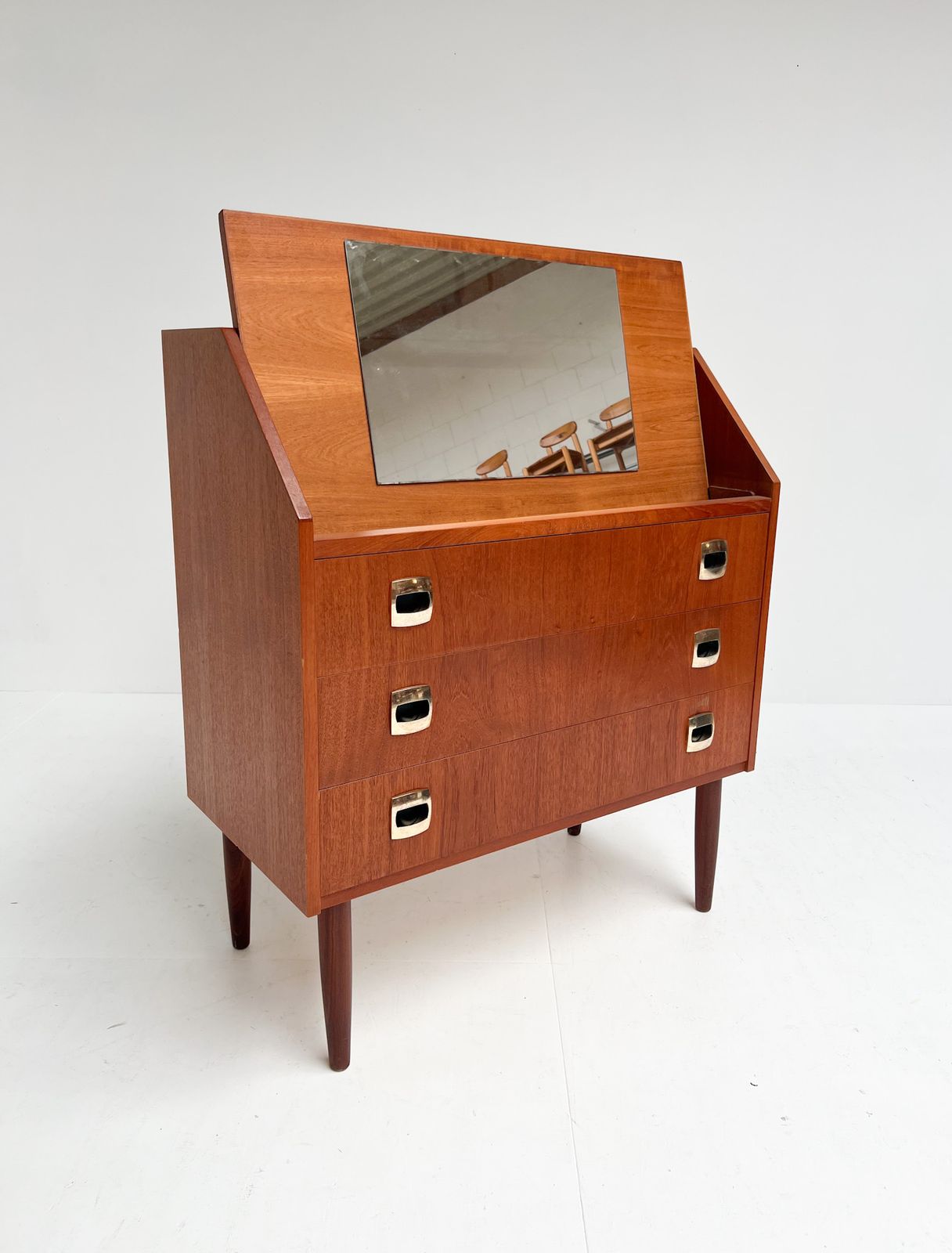 Charming Danish Secretary Or Dressing Table   Charming Danish Secretary Or Dressing Table, 1960's photo buy