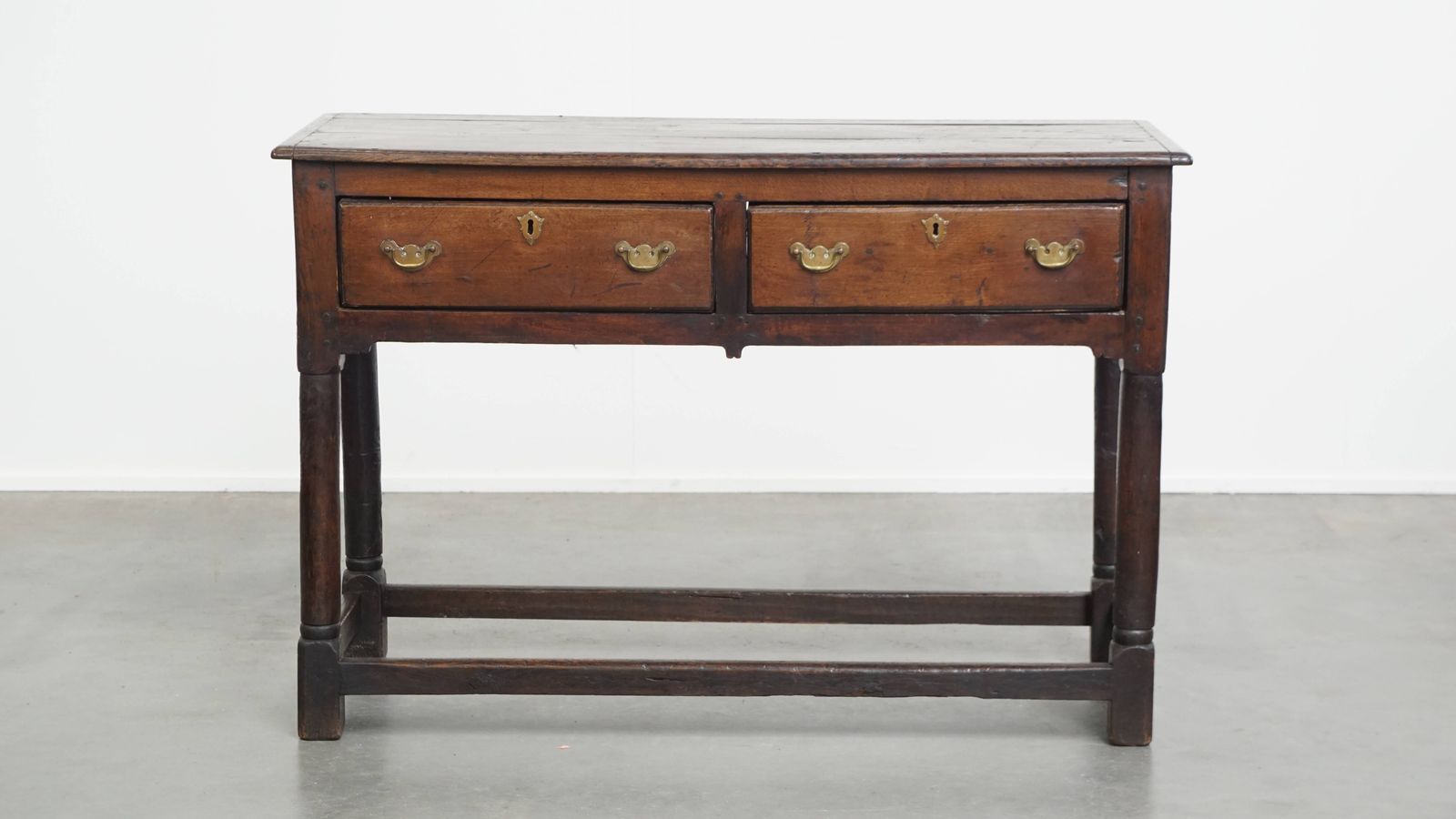 Antique English Oak Sideboard/Side Table From The Late 18th Century With Beautiful Original Details photo furniture