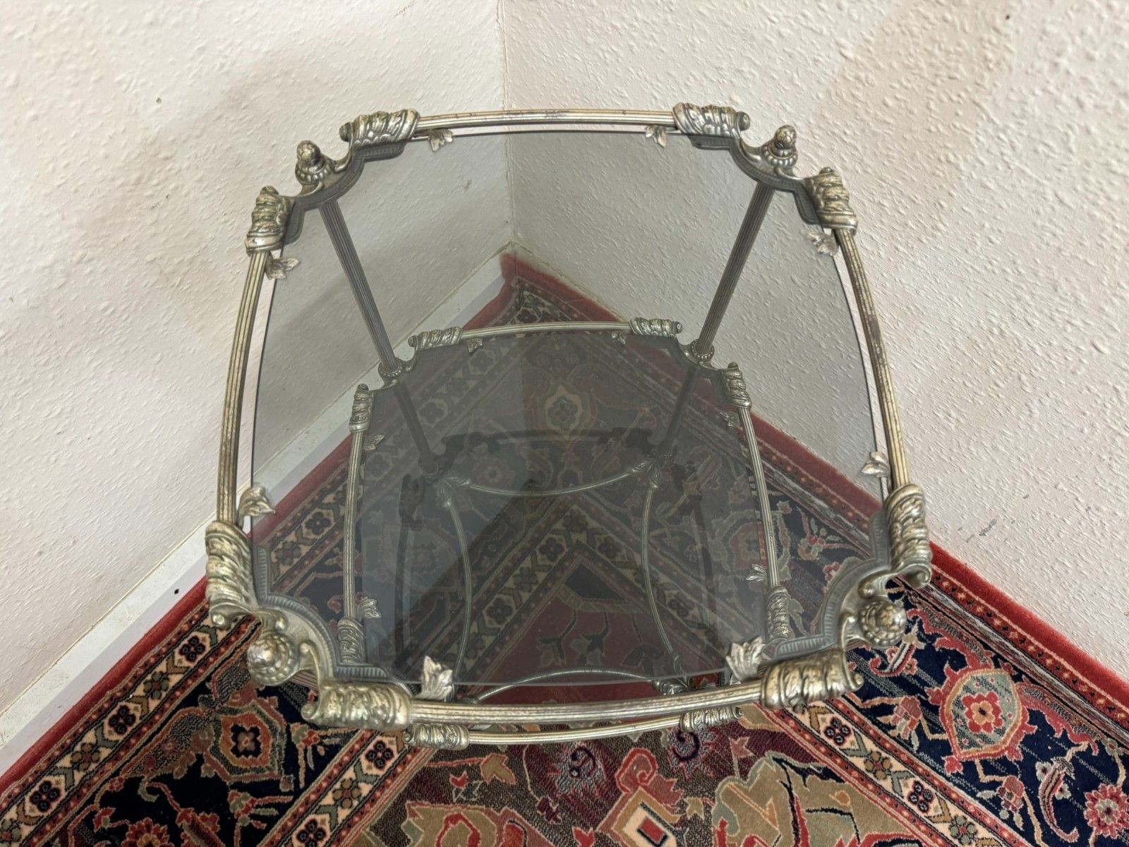 285.0 Fabulous Quality French Metal Accent Table Circa 1930 photo