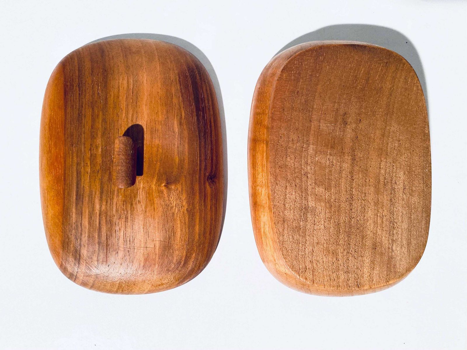 photo for sale Mid Centurymid Century Teak Wooden Jewelry Box With Lid / 1950s 1960s Design