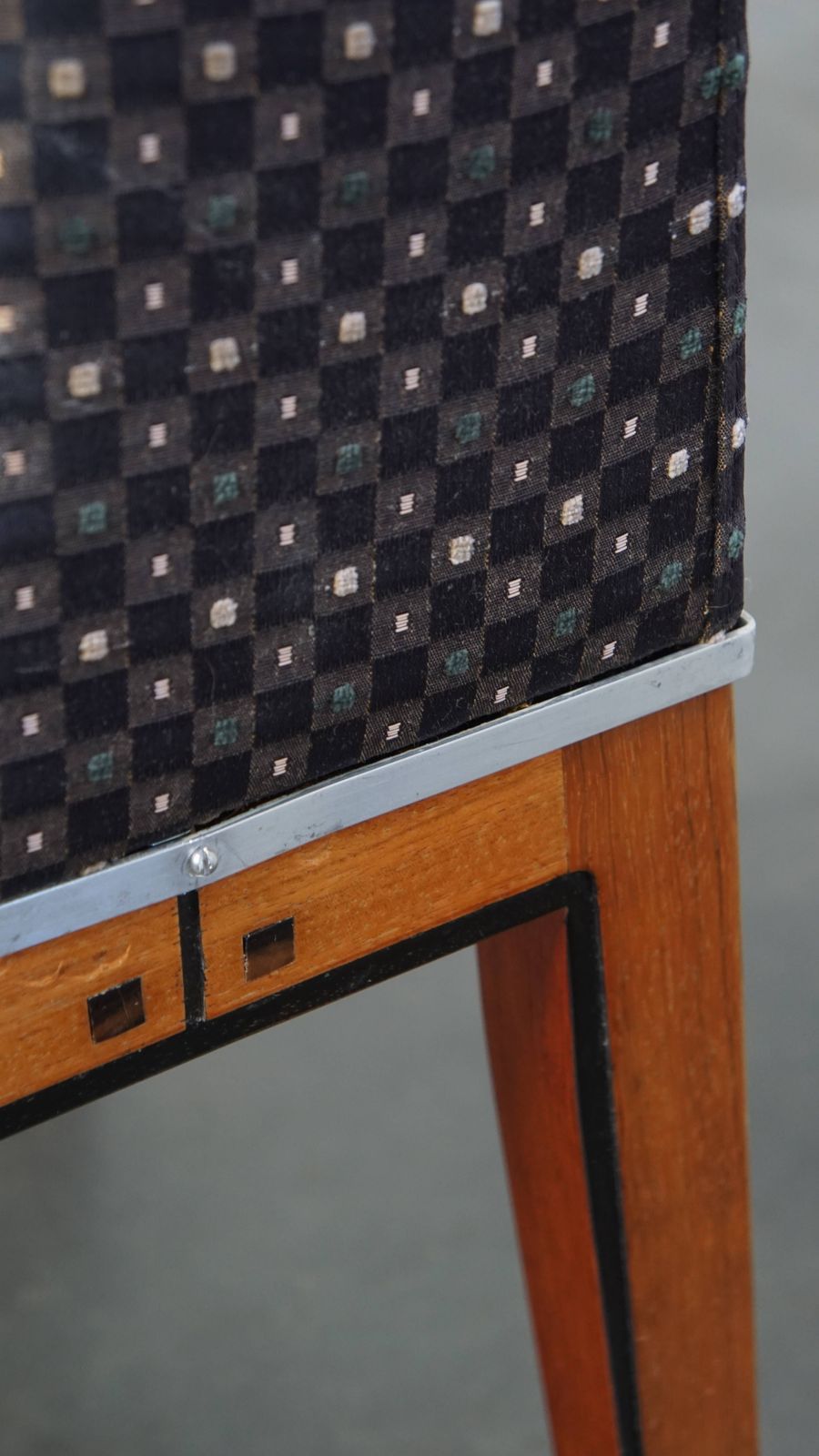 photo vintage Set Van 4 Bijzondere Art Deco Eetkamerstoelen