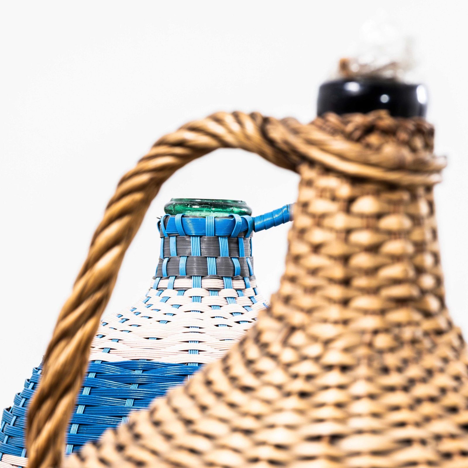 1950’s Hand Woven Czech Bottle Carriers – Large To Extra Large photo furniture