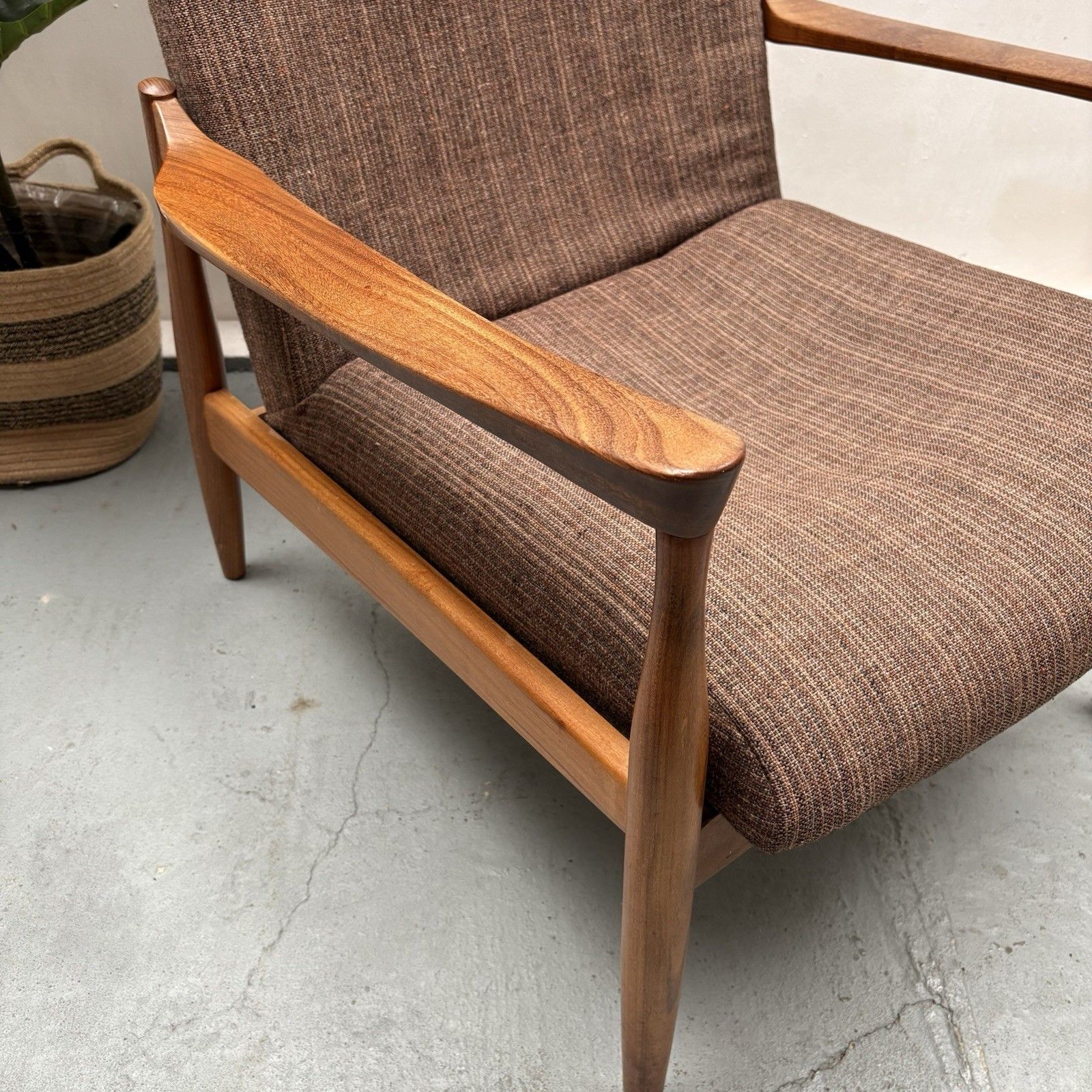1960s Ib Kofod Larsen G Plan Danish Range Afrormosia '6248' Lounge Chair photo Furniture