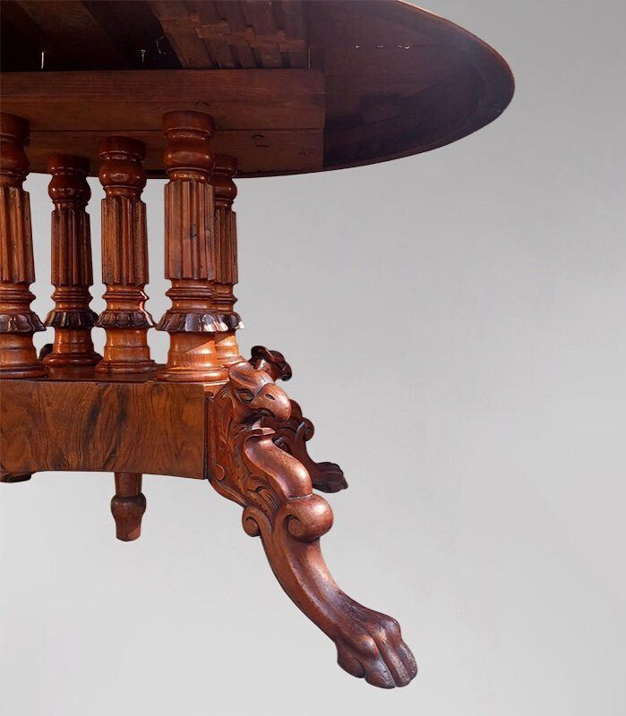 Mahogany Pedestal Table, 1800s photo furniture
